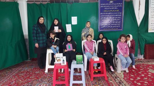 جشن روز پدر و میلاد امام علی در مسجد کرد آباد برای اعضا کتابخانه